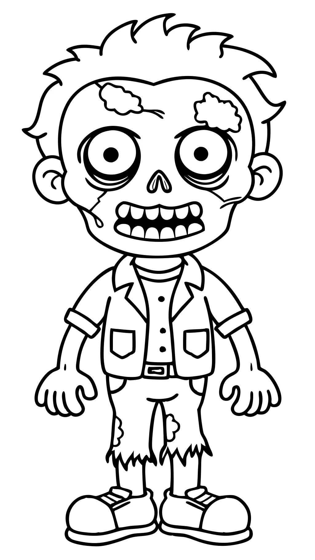 coloriages de zombies